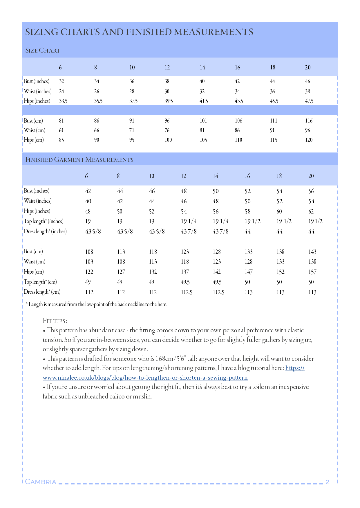 Holland Park - PDF sewing pattern (sizes 6–20)